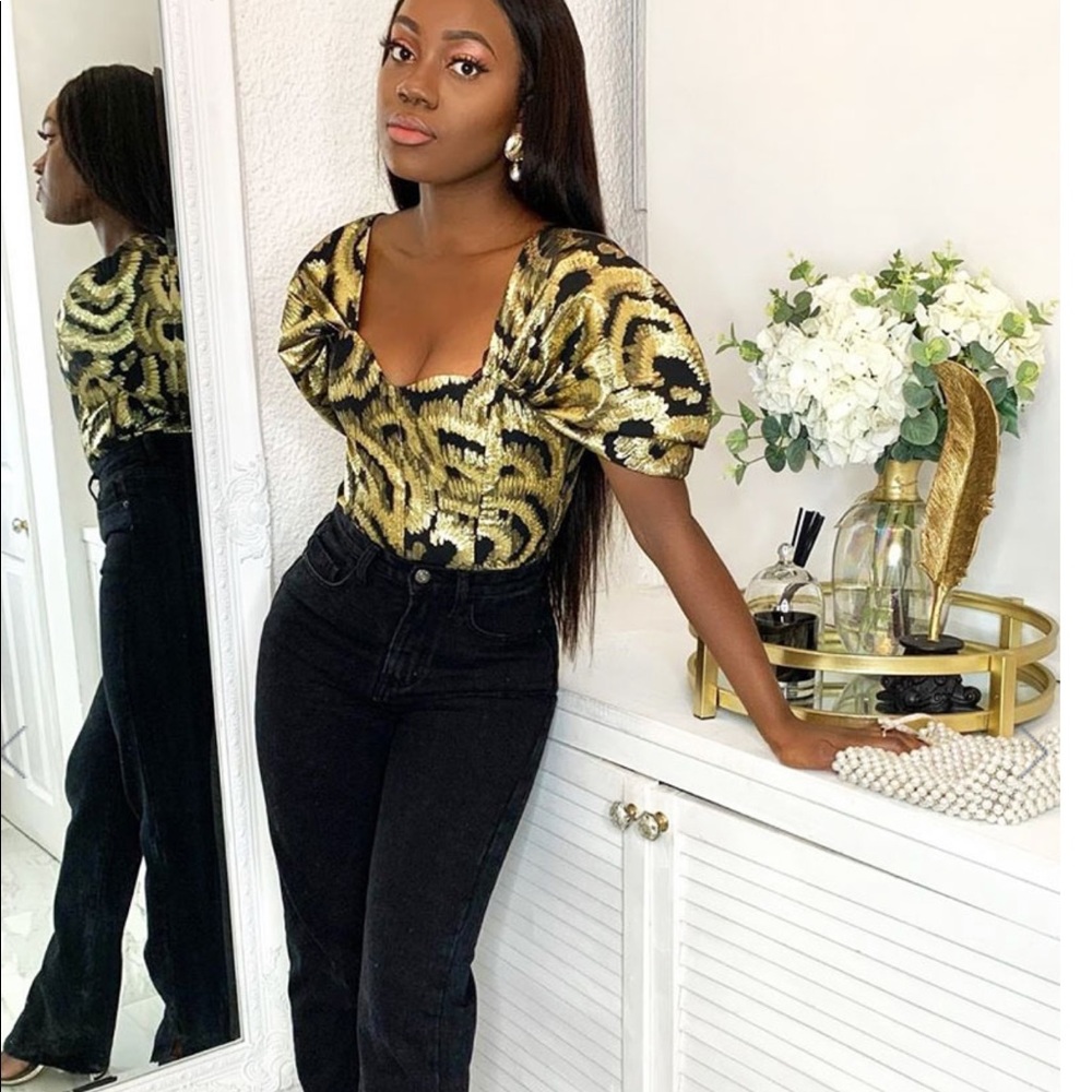 🔥Black Denim Straight Leg Side Split Tashi Jeans